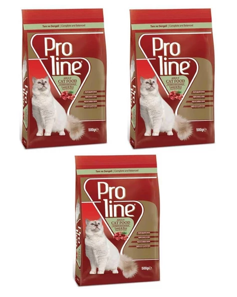 Proline Kedi Mamasi Lamp & Rice 500 Gr 3 adet