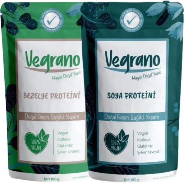 Bezelye Proteini-Soya Proteini 100 gr (Vegan)