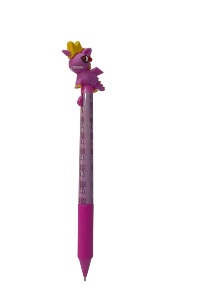 Dinazor Uçlu Kalem 0.7 1 Adet Mikro Dinazor Başlıklı Versatil Kalem Süslü Silikonlu Hediyelik Kalem - Resim 5