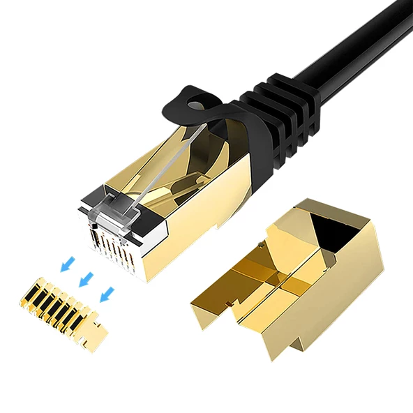 POWERMASTER PMCAT75 5 METRE SİYAH CAT7 KABLO - 2