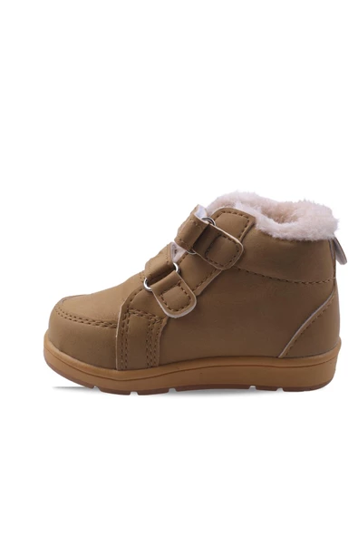 Papuç Sepeti 2589 Unisex Çocuk İçi Yünlü Termo Taban Kar Botu - 5