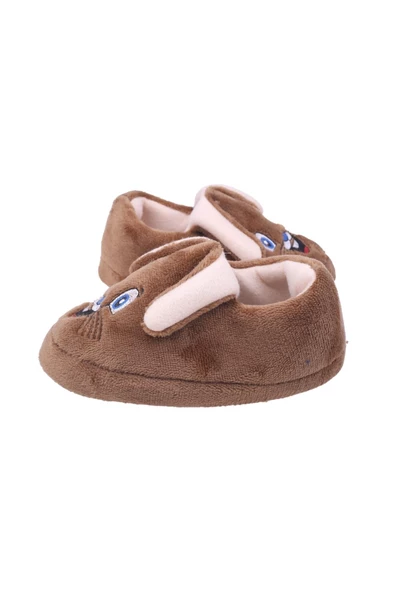 Papuç Sepeti 2606 Tavşan Figürlü Erkek Çocuk Ev-Halı-Kreş Ayakkabısı - 6