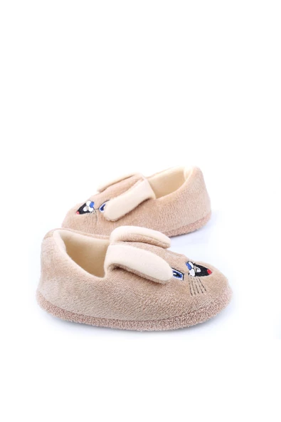 Papuç Sepeti 2606 Tavşan Figürlü Erkek Çocuk Ev-Halı-Kreş Ayakkabısı - 8