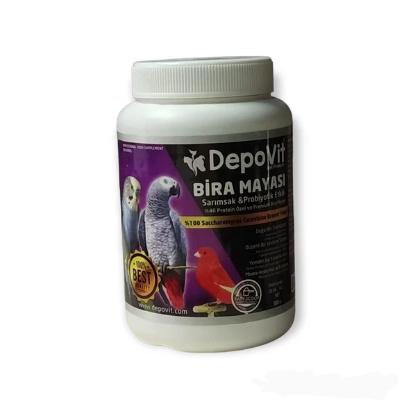 Depovit Tüm Kuşlar İçin İnaktif Sarımsaklı Bira Mayası 300Gr ürün görseli