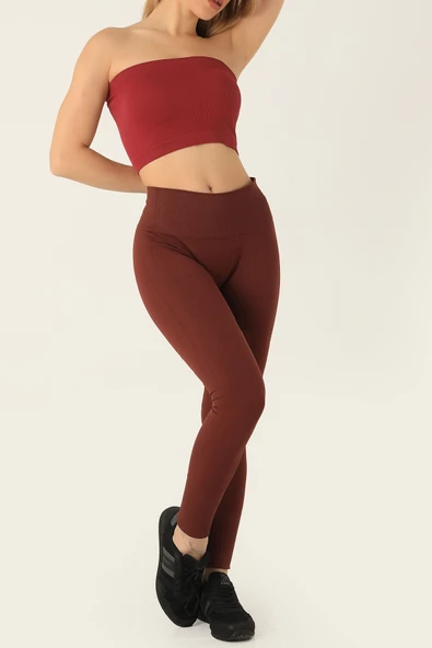 GIGOTTO Kadın Seamless Yüksek Bel Spor Tayt-006 - 8