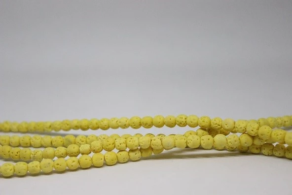 Lav Taşı Sarı Renkli Dizi 6mm ürün görseli