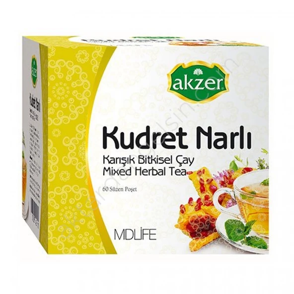 Akzer Kudret Narlı  60 Süzen Poşet Çay