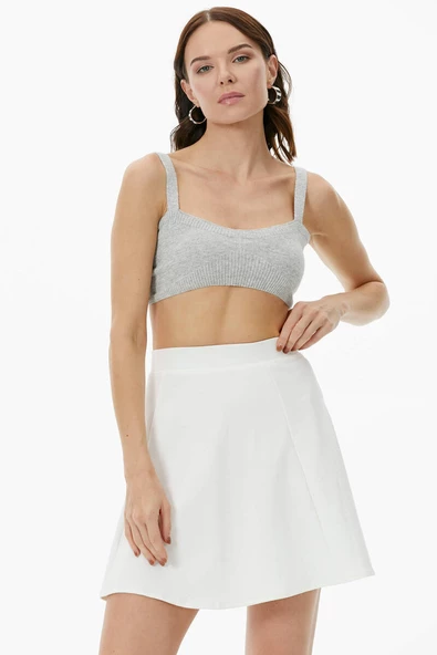 Hırka Atlet İkili Triko Takım - Açık Gri - Resim 6