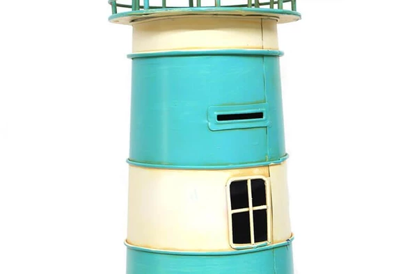 Dekoratif Metal Deniz Feneri Kumbara Vintage Biblo Hediyelik - 2