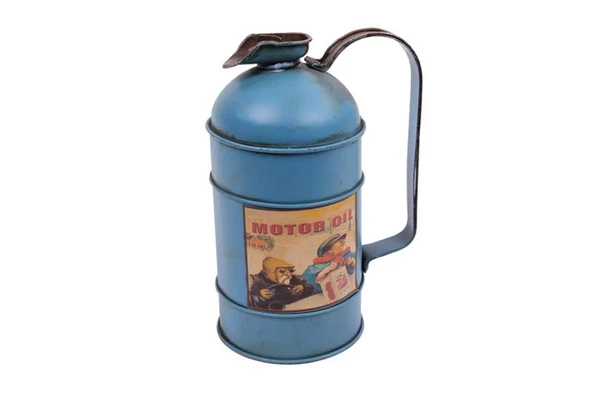 Dekoratif Metal Yakıt Bidonu Kumbaralı Vintage Hediyelik
