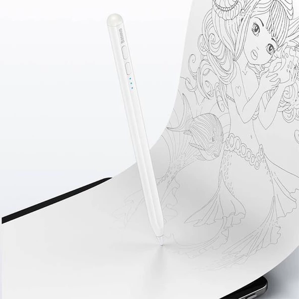 Baseus 130Mah Şarjlı Apple İpad 6 Dokunmatik Tablet Kalemi, Aktif Versiyon, İpad 6 A1893 / A1954 - 5