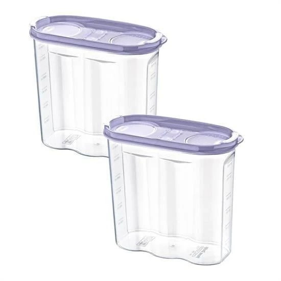 BUFFER® 2 Kapaklı Ölçekli Erzak Kuru Gıda Saklama Kutusu Kabı - 1,7 Litre - SA935 - 10