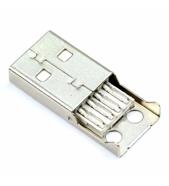 4 Pin Usb Erkek Soket Plastik Kapaklı Bağlantı - Resim 5