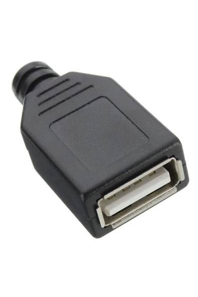 4 PİN DİŞİ USB SOKET - PLASTİK KAPAKLI USB BAĞLANTI - 5