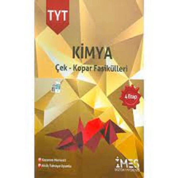Imes Eğitim Yayıları Tyt Kimyya Çek-Kopar Fasikülleri 4 Etap