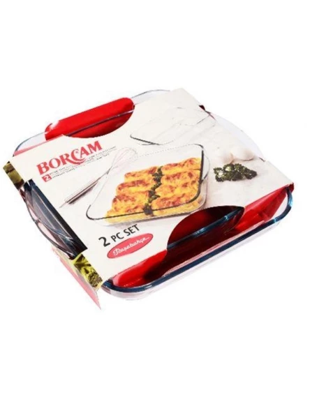 Paşabahçe 159028 Kare Borcam Seti 2 Parça - 5