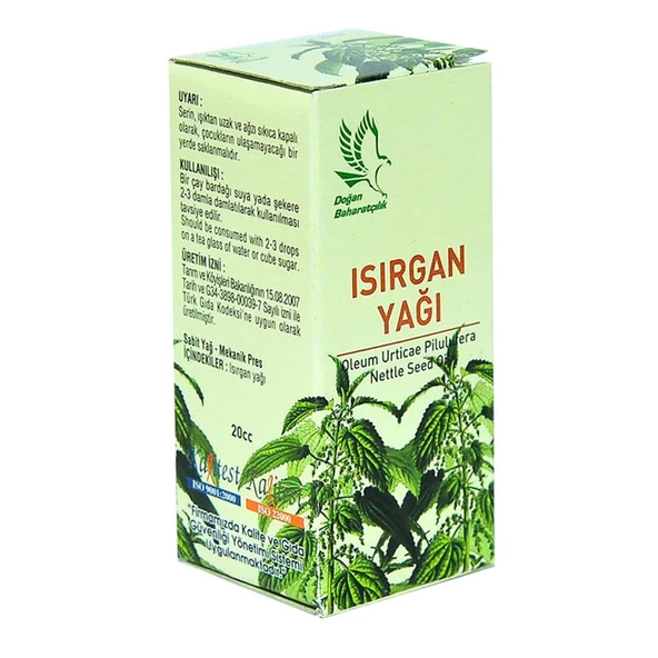Doğan Baharatçılık Isırgan Yağı 20 ML Katkısız Doğal Saf Cam - 4