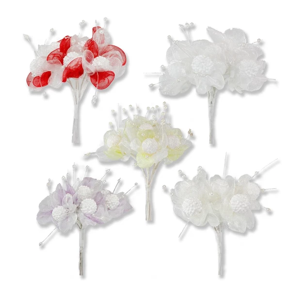 12 Demet (72 Adet) İnci Taneli Çiçek