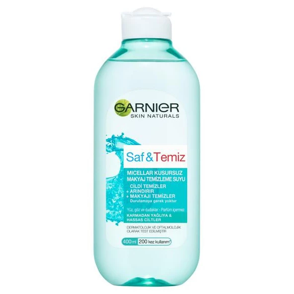 Garnier Saf ve Temiz Micellar Kusursuz Makyaj Temizleme Suyu 400 ml