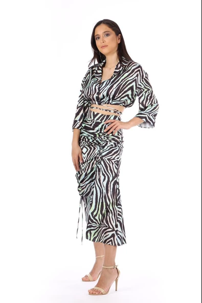 MODATALİKA'nın Zebra Desenli Kadın İkili Takımı ile şıklığınızı bir üst seviyeye taşıyın. - Resim 8
