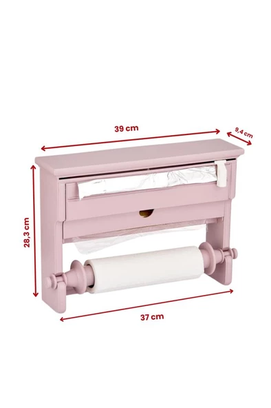 Flosoft 3’lü Folyoluk / Streçlik - Kağıt Havluluk - Folyoluk 3’ü Bir Arada - 12