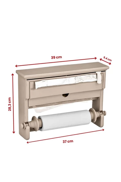 Flosoft 3’lü Folyoluk / Streçlik - Kağıt Havluluk - Folyoluk 3’ü Bir Arada - 8
