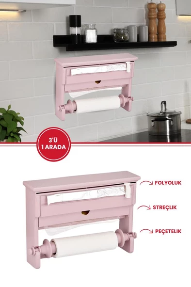 Flosoft 3’lü Folyoluk / Streçlik - Kağıt Havluluk - Folyoluk 3’ü Bir Arada - 11