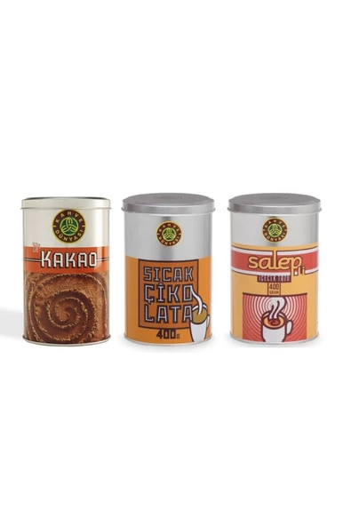 Kahve Dünyası Kakao Tozu 250 gr Sıcak Çikolata 400 gr ve Salep 400 gr