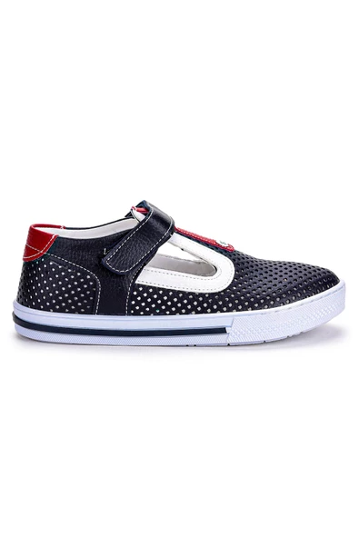 Kiko Kids Günlük Erkek Çocuk Ayakkabı Şb 2397-04 Lacivert - Beyaz - Kırmızı