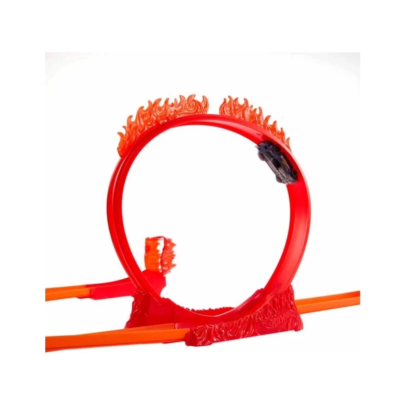 Hot Wheels Track Builder Alev Temalı Akrobasi Seti-HMC04 - 3