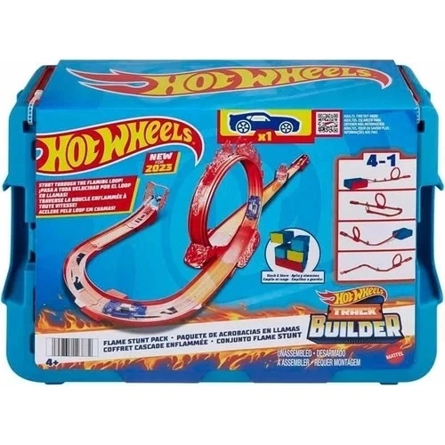 Hot Wheels Track Builder Alev Temalı Akrobasi Seti-HMC04