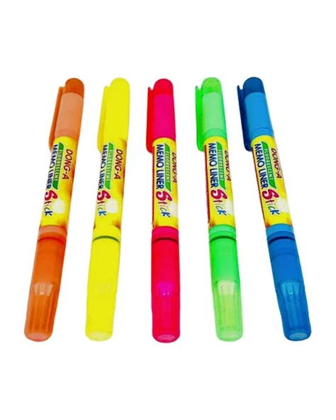 Dong A Memo Liner Stick Jel Fosforlu Kalem 5li Set - 2