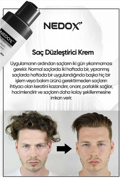 NEDOX Saç Düzleştirici,şekillendirici Keratin Botoks Krem 250 ml - 4