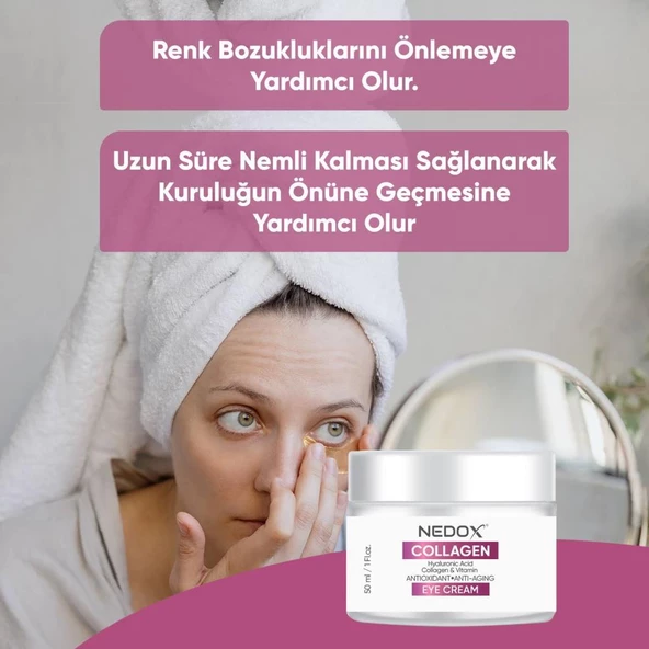 NEDOX Kırışıklık Karşıtı Kolajen Göz Çevresi Kremi 50 ml - 3
