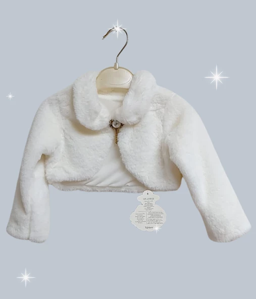 Kız Çocuk Peluş Bolero, Çocuk Abiye Bolerosu - 2