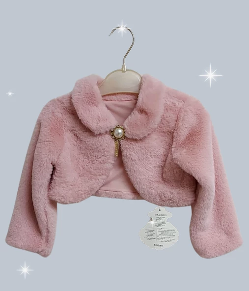 Kız Çocuk Peluş Bolero, Çocuk Abiye Bolerosu - 3