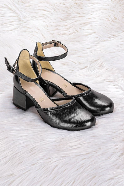 Kiko Kids Ressa Çupra Taşlı Kız Çocuk 5 Cm Topuklu Sandalet Abiye Ayakkabı Platin - 3