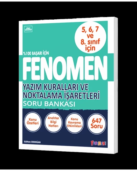 FENOMEN YAZIM KURALLARI VE NOKTALAMA İŞARETLERİ SORU BANKASI