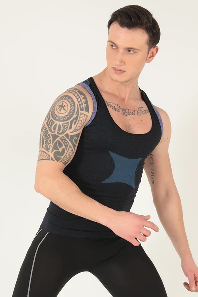 Sporcu Gym Seamless Dikişsiz T-shirt - Resim 4