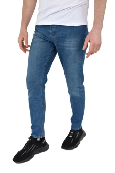 Erkek Silim Fit Jeans Pantolon BGL-ST02646 - Resim 3