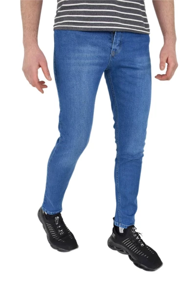 Erkek Silim Fit Jeans Pantolon BGL-ST02647 - Resim 2