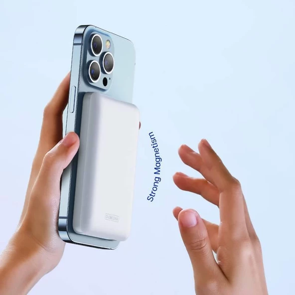 Polham 20W 5000mAh Magsafe İphone 14, 14 Pro, 14 Pro Max Powerbank, Ultra İnce Magsafe Powerbank - 5