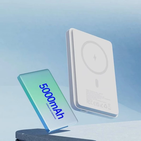 Polham 20W 5000mAh Magsafe İphone 14, 14 Pro, 14 Pro Max Powerbank, Ultra İnce Magsafe Powerbank - 2