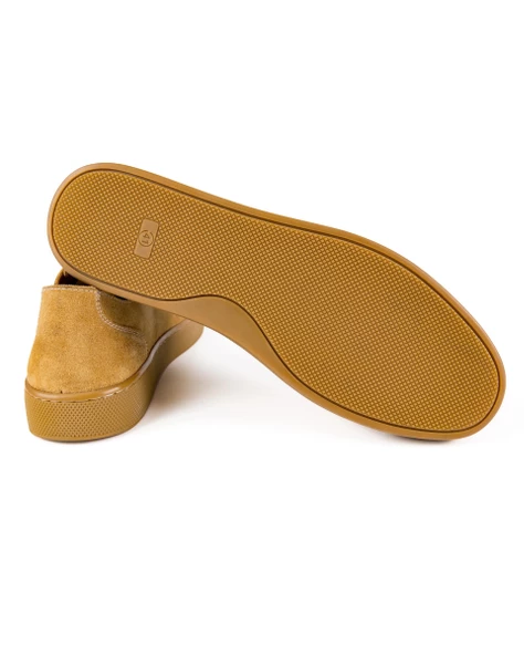 Scrambler Camel Hakiki Süet Deri Erkek Spor (Sneaker) Ayakkabı - Resim 3
