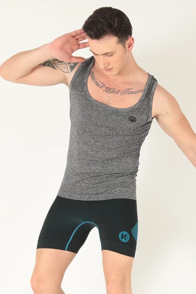 Sporcu Gym Seamless Dikişsiz T-shirt - Resim 5