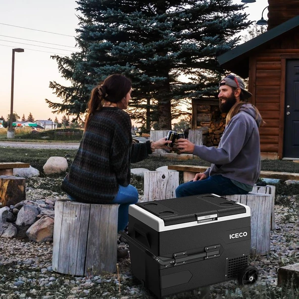Iceco K65s 12/24Volt 65Lt Akülü/Kablolu/ Kompresörlü Tekerlekli Outdoor Oto Buzdolabı/Dondurucu (Akü Dahil Değildir) - 9