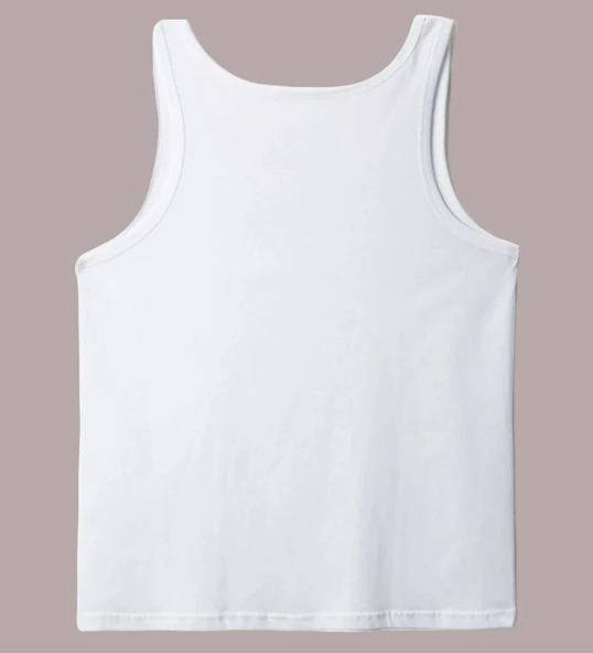 2 ADET ERKEK 100 PAMUK ASKILI KLASİK ATLET - 10