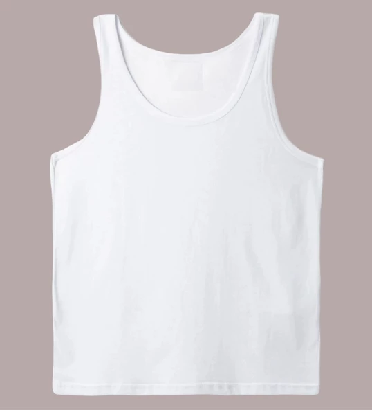 2 ADET ERKEK 100 PAMUK ASKILI KLASİK ATLET - 5