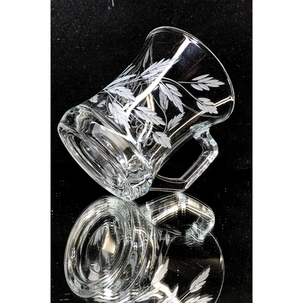 DECOCİA Öğretmenler Günü Hediyesi Özel Yazılı 225cc Cam Kupa Desen Ve İşleme El Yapımı - Resim 3