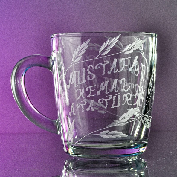 DECOCIA 340cc Öğretmenler Gününe Özel Canım Öğretmenim Yazılı Cam Kupa - Resim 4